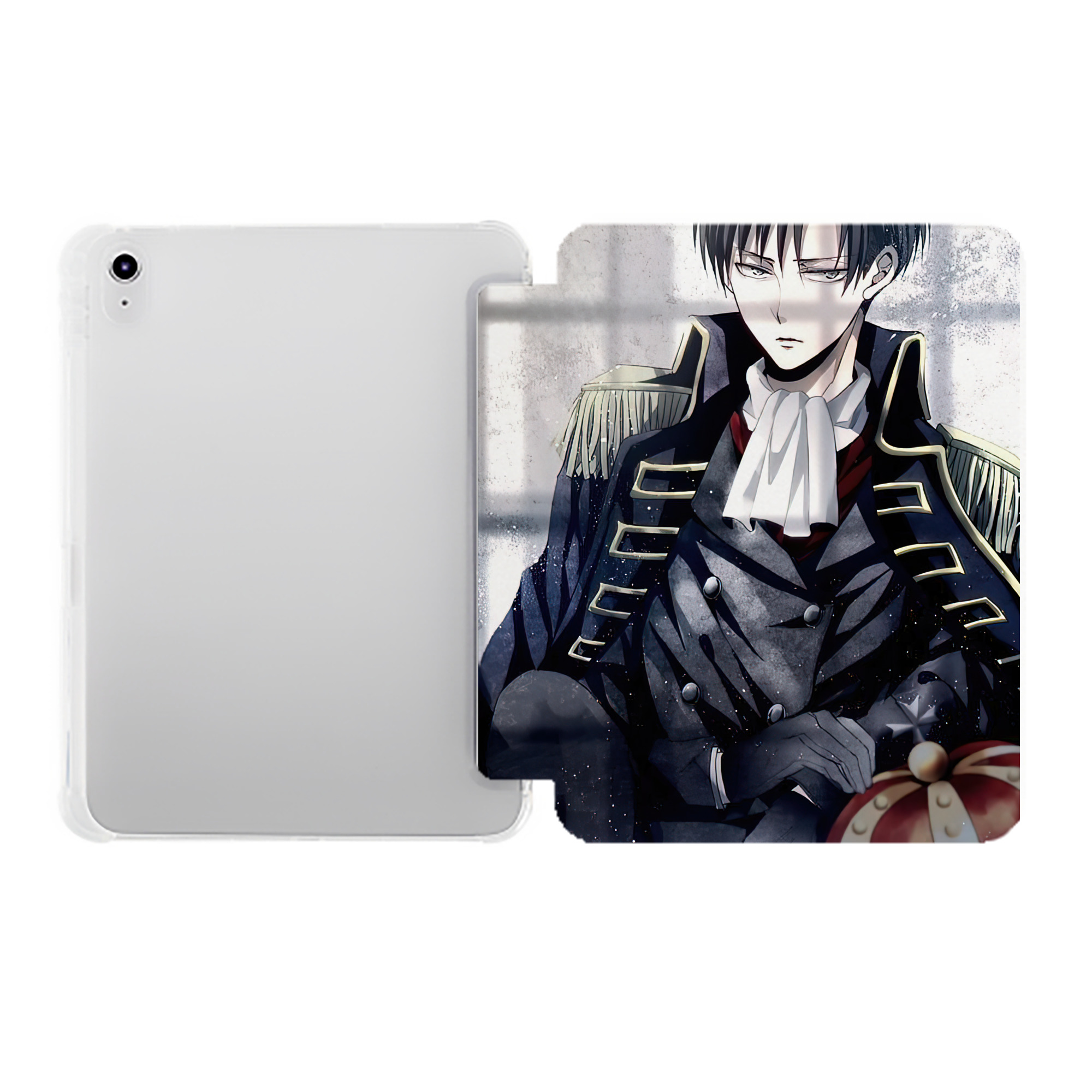 （画像用） 進撃の巨人 Attack on Titan IPad ケース ペン収納付き 三つ折りスタンド PUレザー×シリコン 対応機種9.5/10.5/10.9インチ